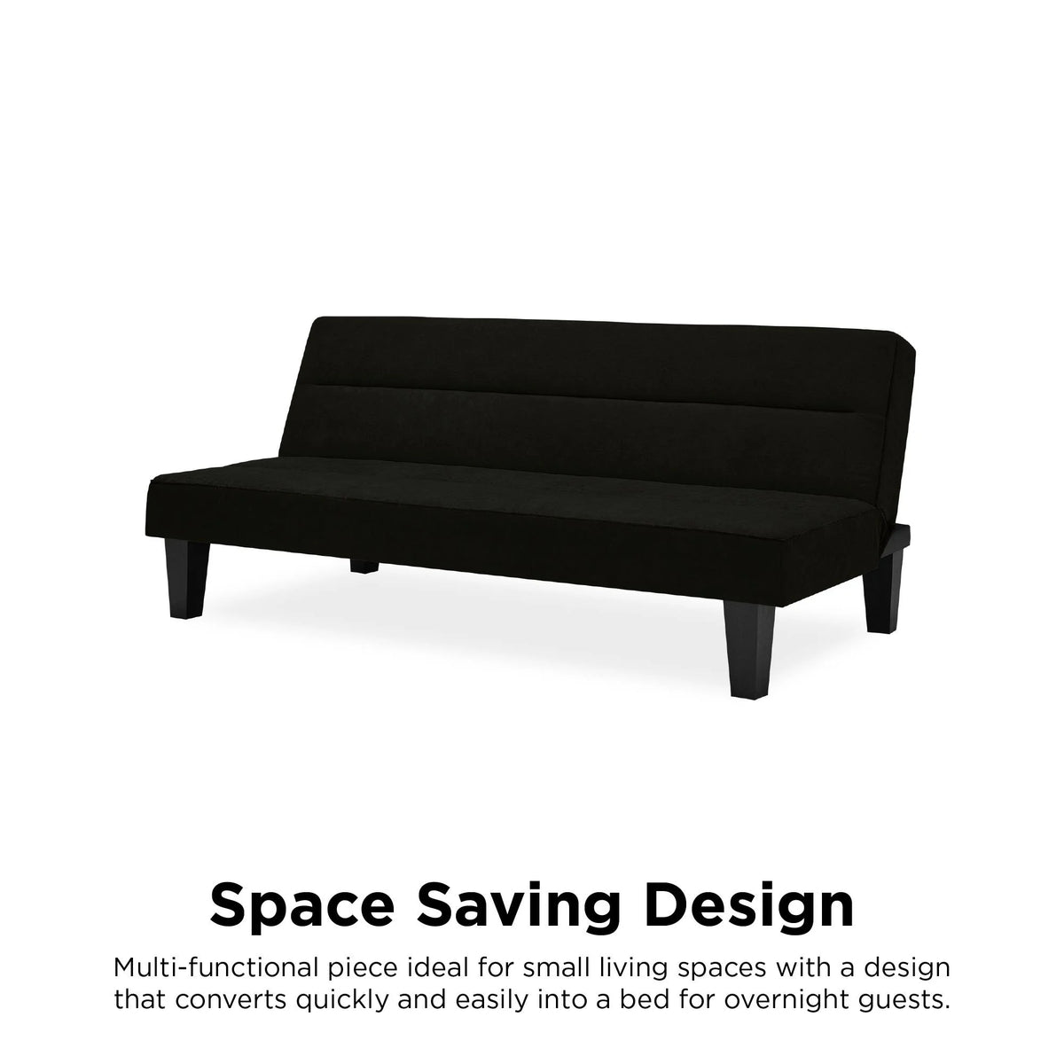 Black Microfiber Futon X11332