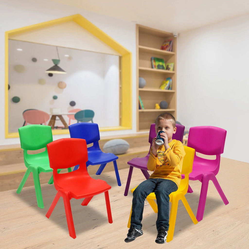 6 Pcs Kids Plastic Stackable Chairs P3494