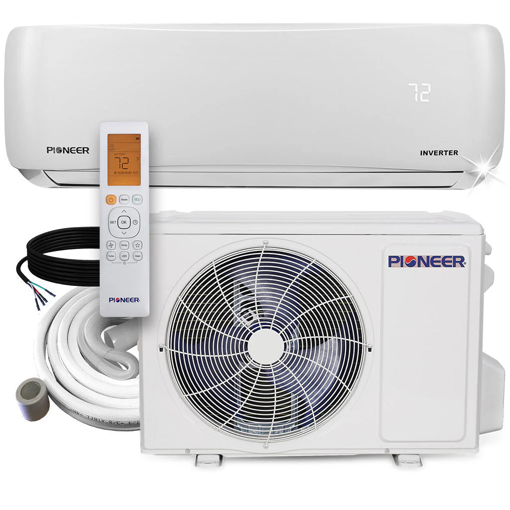9,000 BTU 230V Ductless Mini-Split Inverter Air Conditioner Heat Pump System B14944