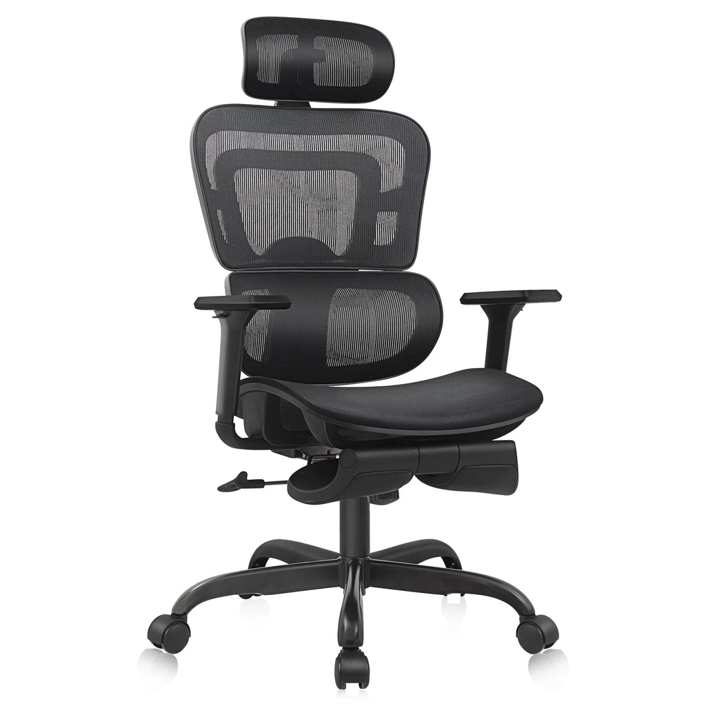 Black Ergonomic Office Chair with Lumbar Support C40120