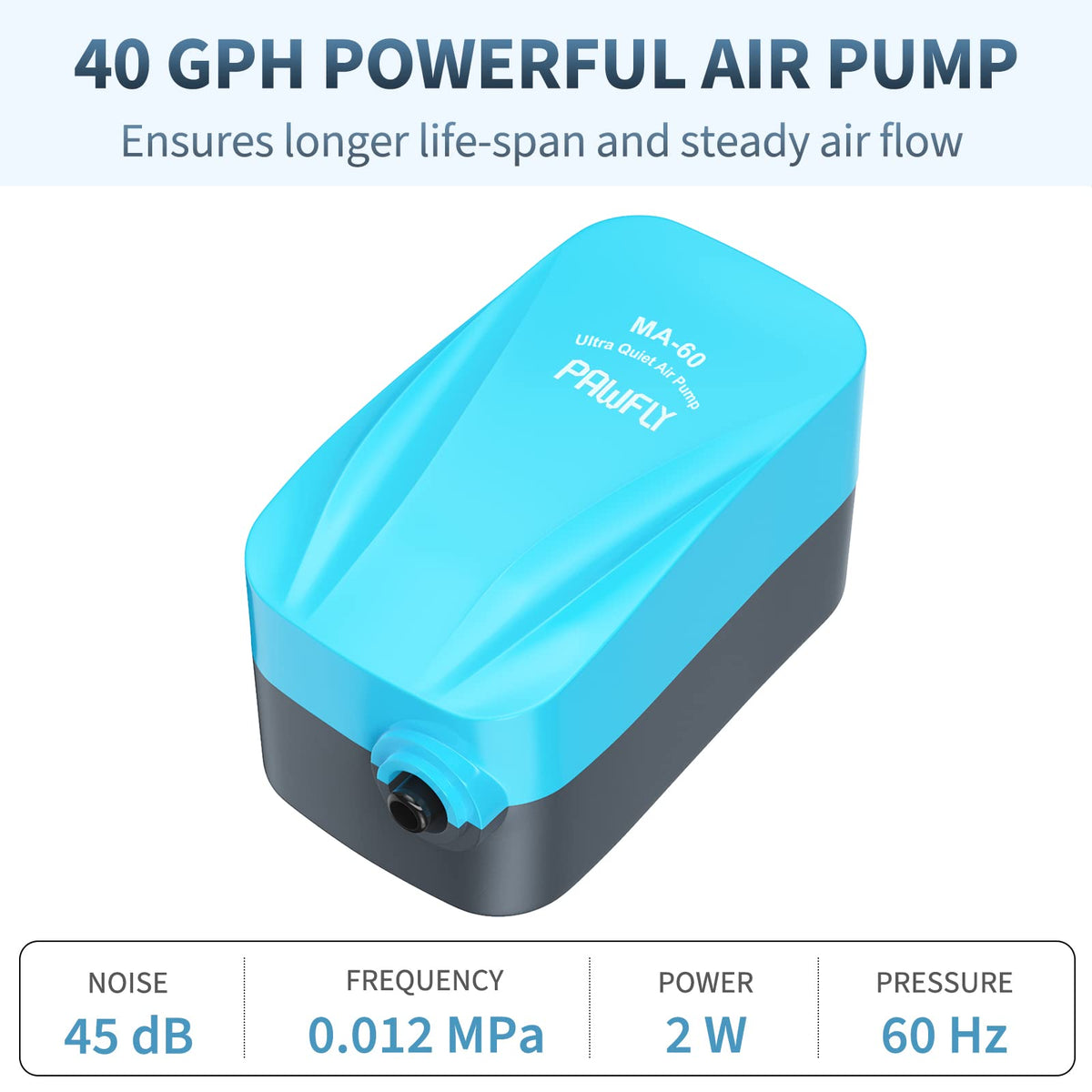Aquarium Air Pump with Sponge Filter Kit C663024