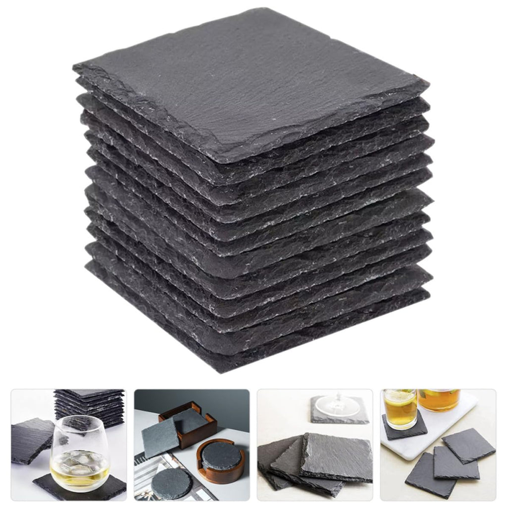 Black Natural Stone Coasters N550395