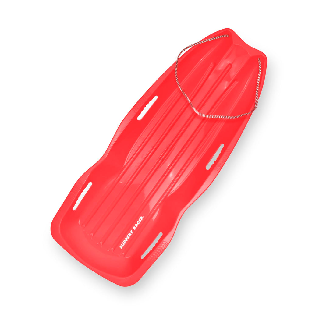 Plastic Toboggan Snow Sled with Pull Rope and Handles N45490