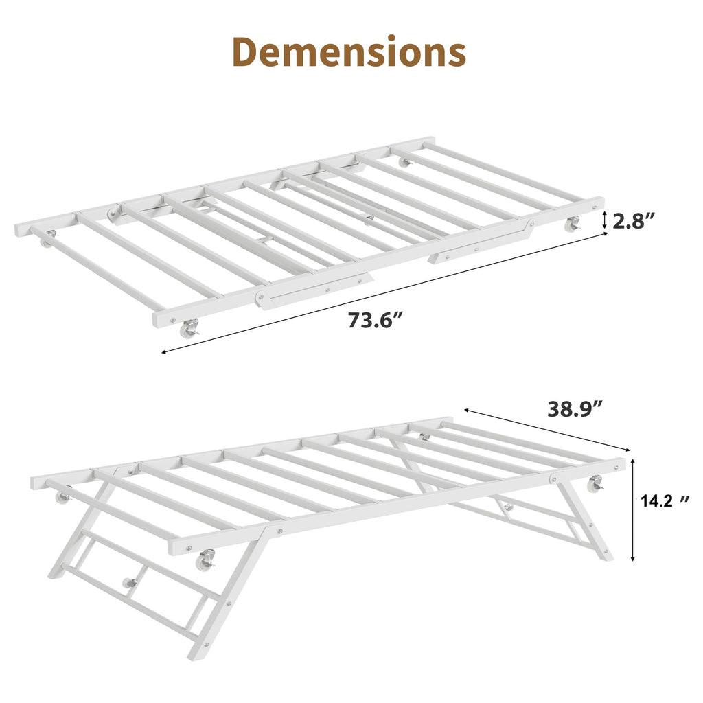 Twin Pop Up Trundle Bed J44706