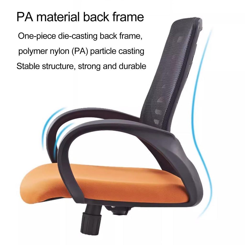 Orange Ergonomic Mesh Office Chair with Lumbar Support N51718