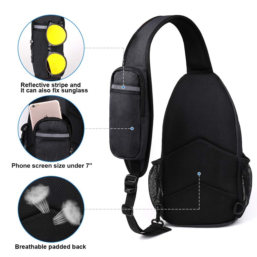 Black Crossbody Sling Bag B314311