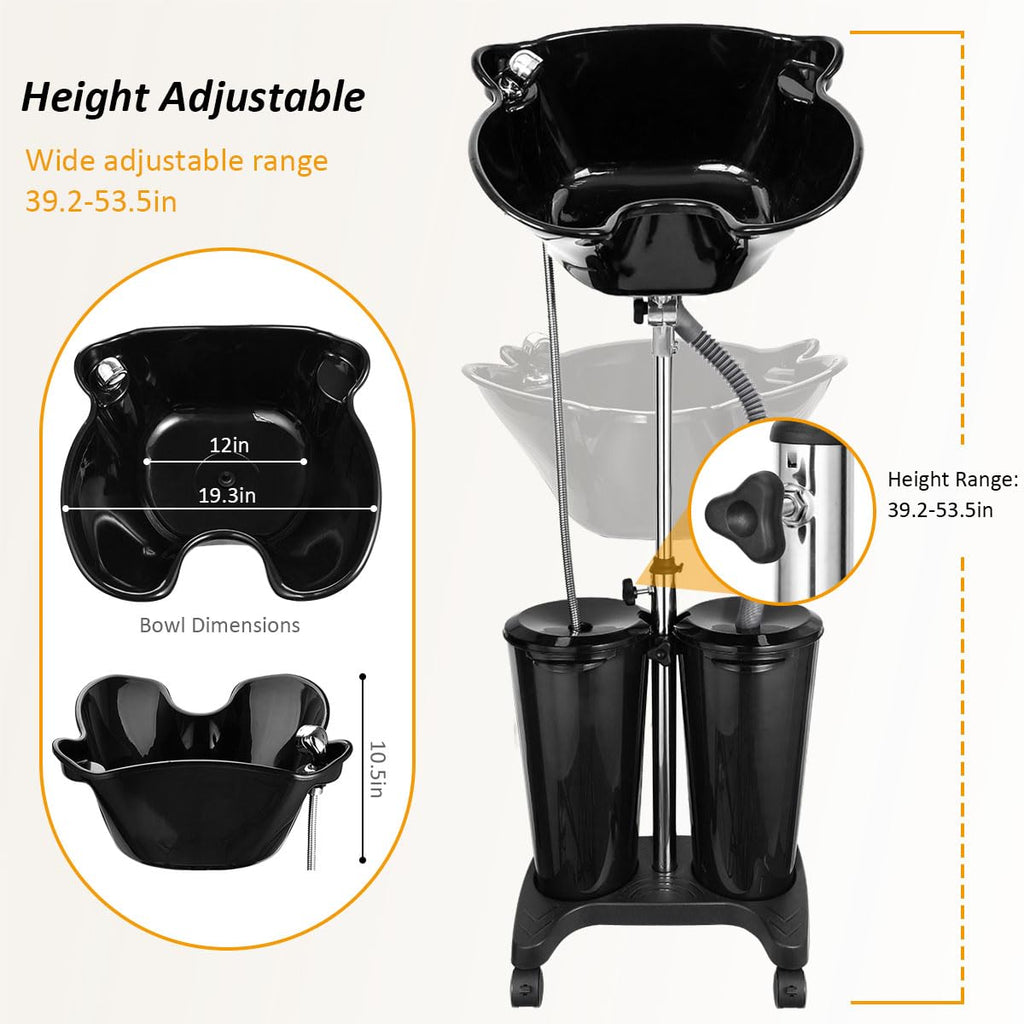 Portable Shampoo Bowl with Electric Pump A378