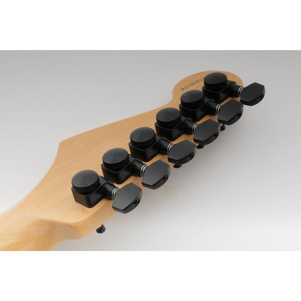 Black 6 Inline Locking Guitar Tuners Set J290