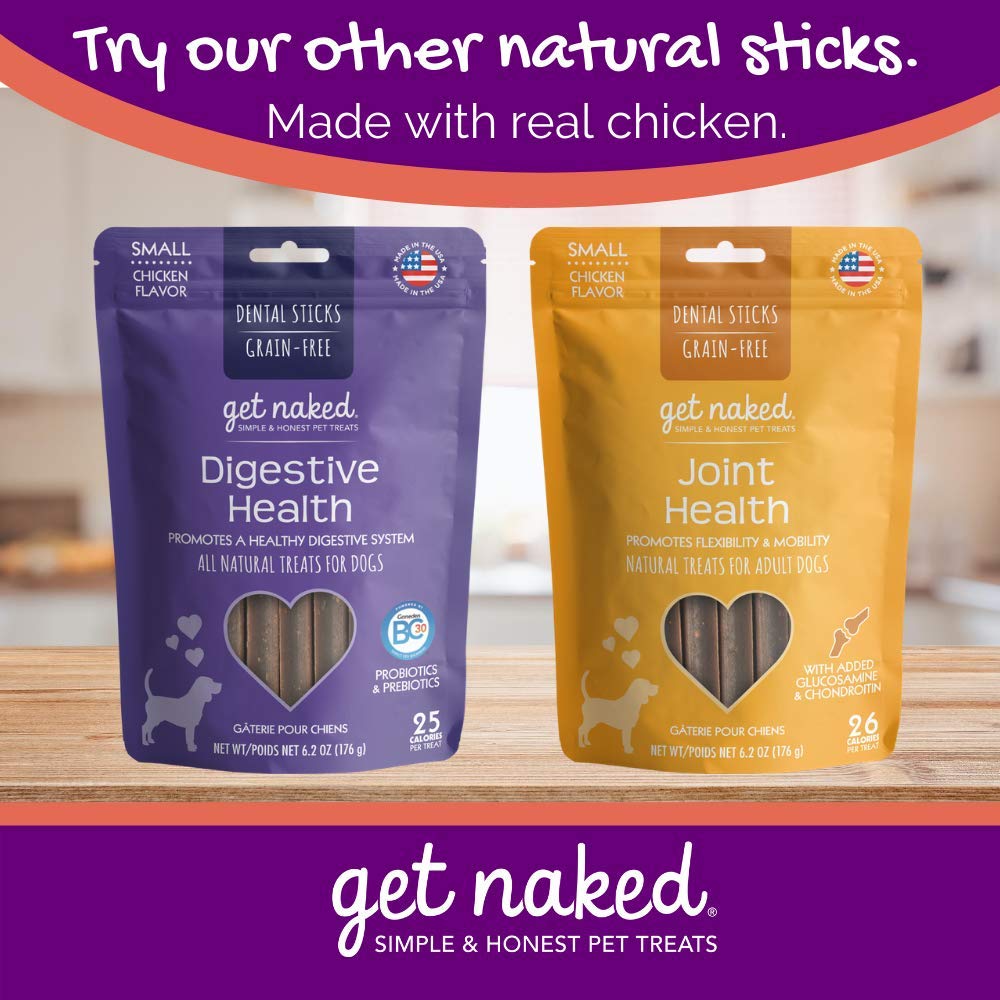 Grain-Free Dental Chew Sticks for Small Dogs, 6.2 oz E575