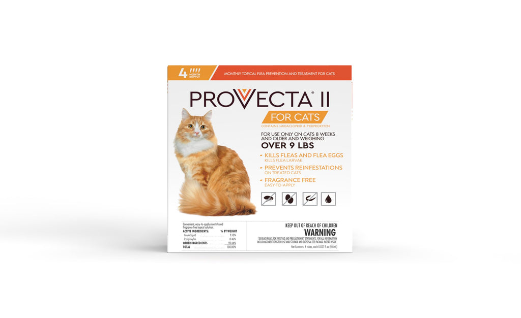 Flea Treatment for Large Cats Over 9 lbs, 4-Month Supply H81414