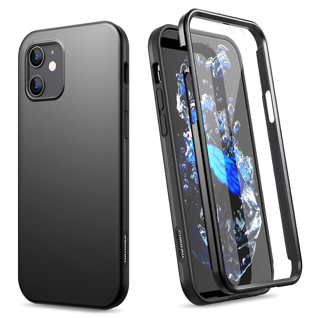 iPhone 12 Mini Case with Screen Protector Black S4377