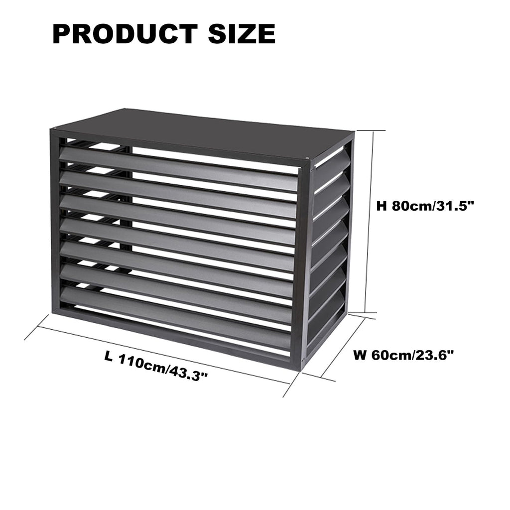 Aluminum 4-Panel AC Condenser Fence Z582358