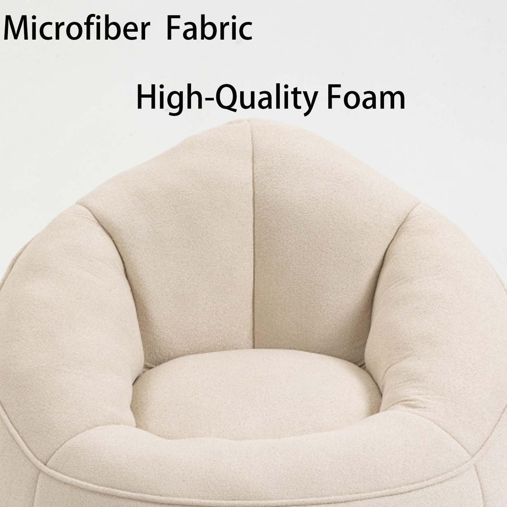 Memory Foam Bean Bag Chair with Footrest Y19664