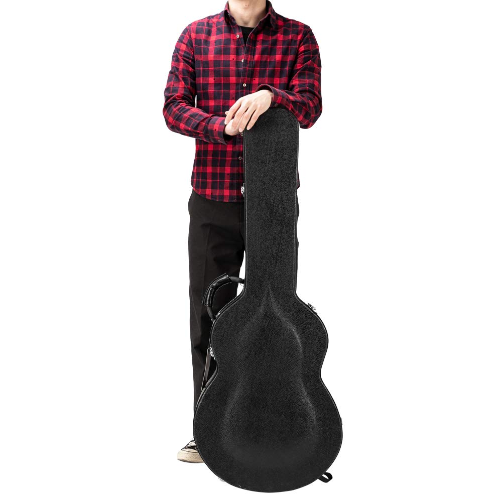 Wooden Hard-Shell Electric Guitar Case with Lock Latch Padding H747218