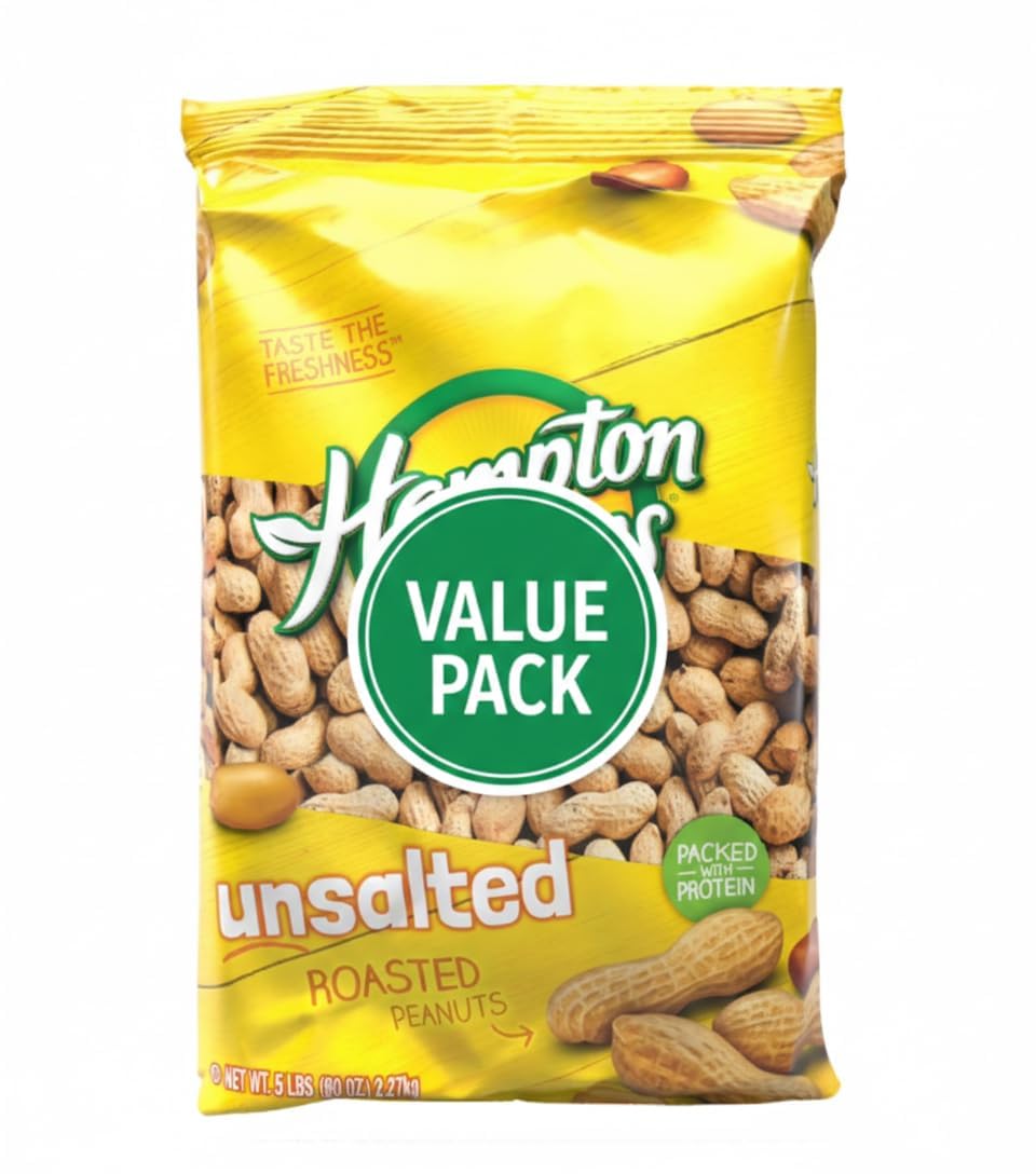 Roasted Unsalted In-Shell Peanuts 5 lb Bag O938021