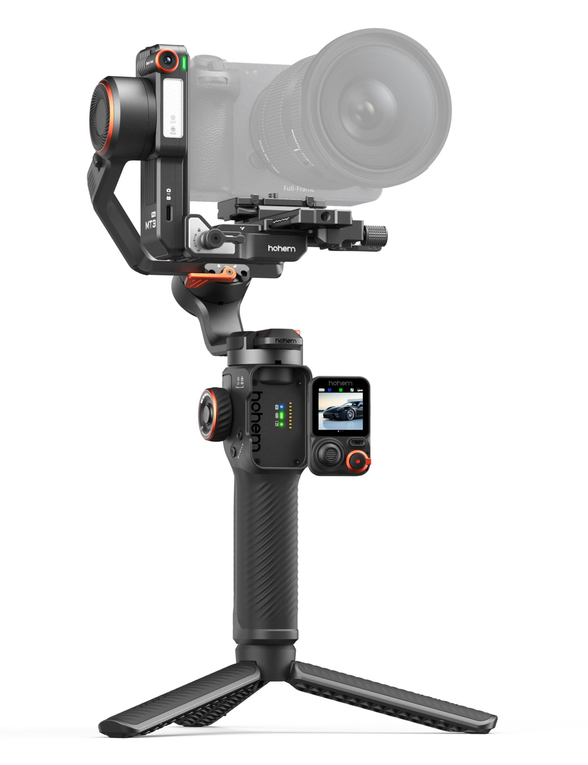3-Axis Gimbal Stabilizer with AI Tracker and Detachable Touchscreen Control C4397