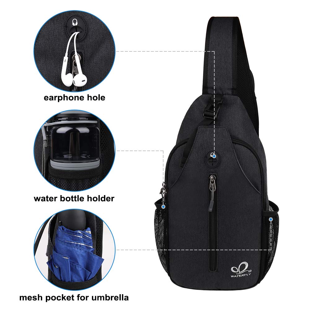 Black Crossbody Sling Bag B314311