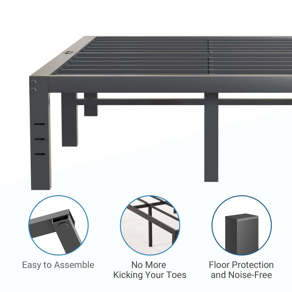 Queen Size 18 Inch Metal Platform Bed Frame Z518