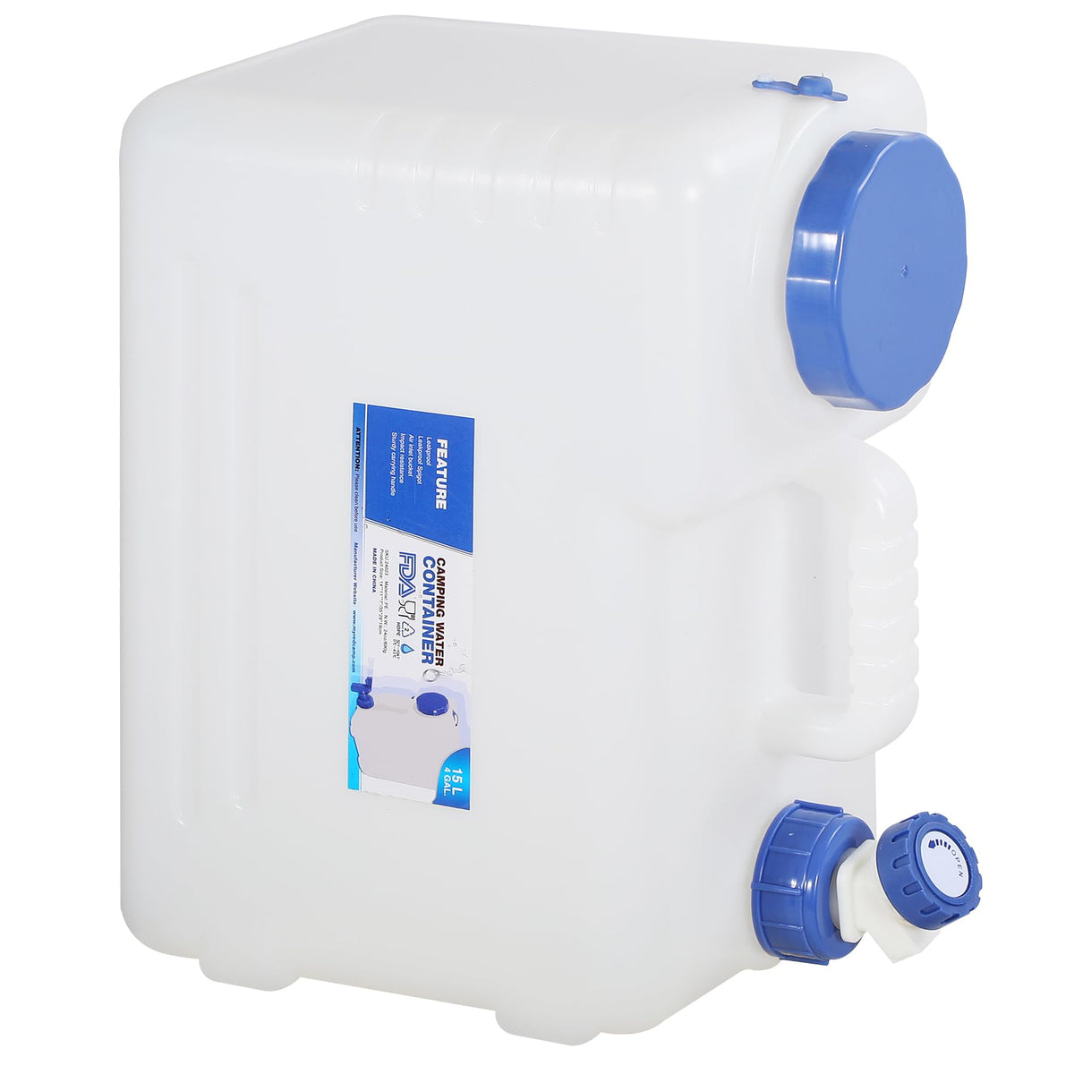4 Gallon Portable Water Container with Spigot F288
