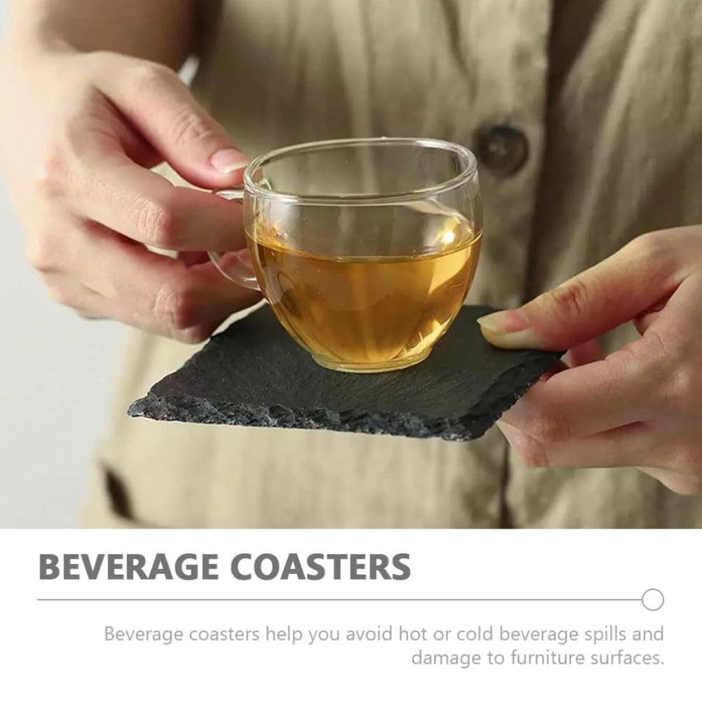 Black Natural Stone Coasters N550395