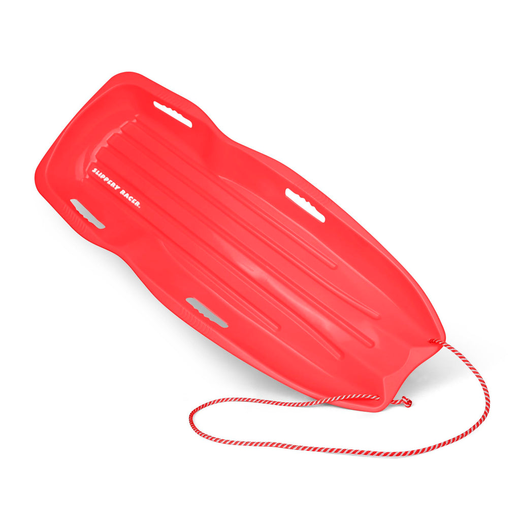 Plastic Toboggan Snow Sled with Pull Rope and Handles N45490