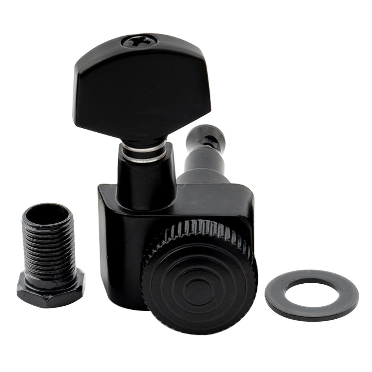 Black 6 Inline Locking Guitar Tuners Set J290