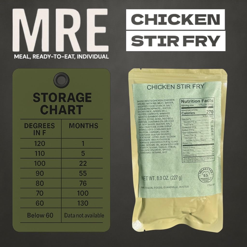 12 Pack Chicken Stir Fry Meal-Ready-to-Eat Entree N75952