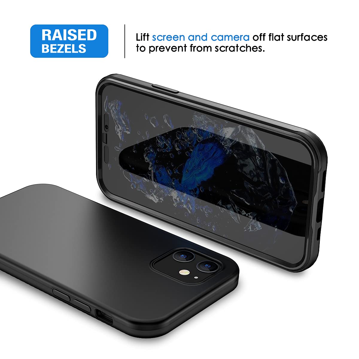 iPhone 12 Mini Case with Screen Protector Black S4377