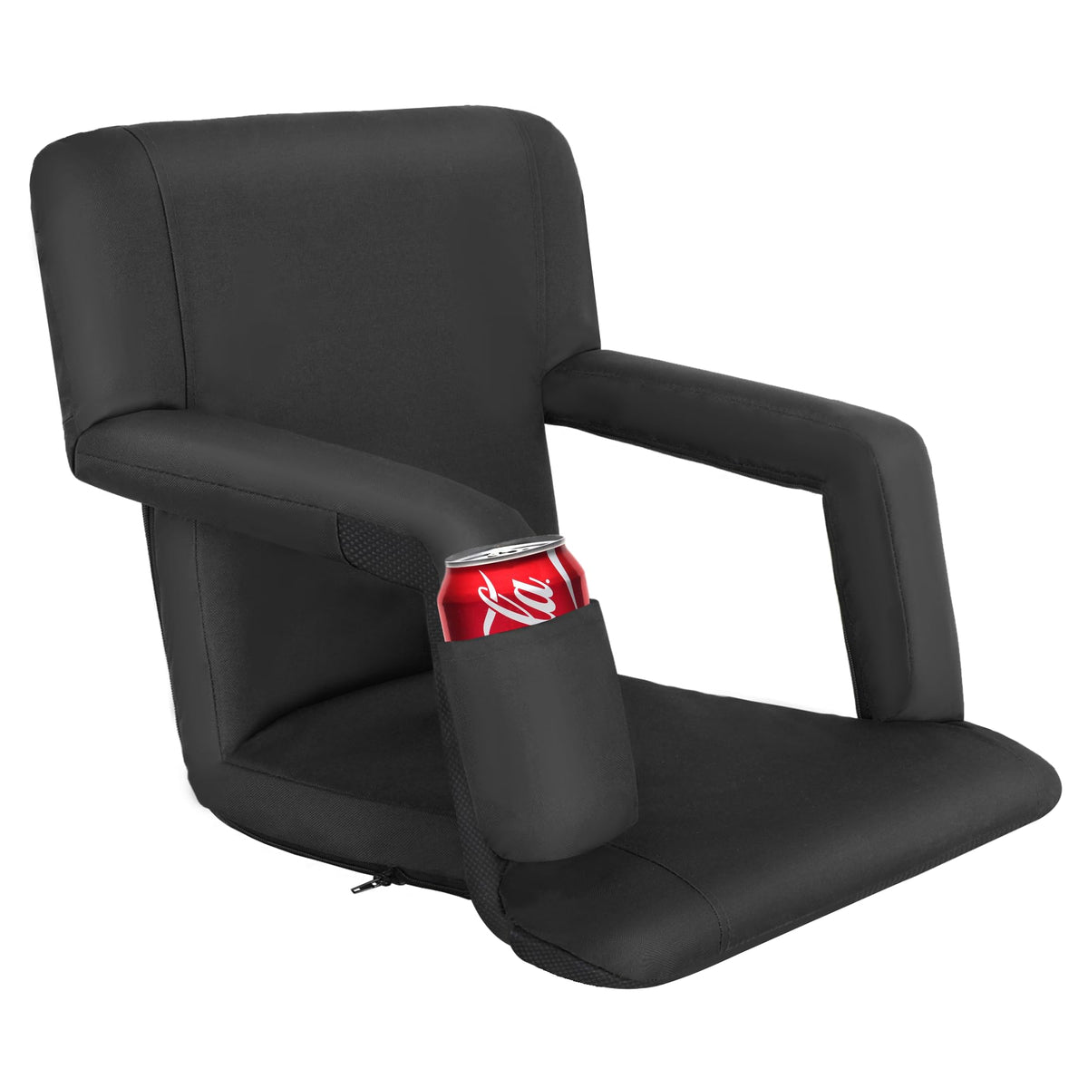 21" 25" Wide Padded Stadium Seat Chair with Back Support and Arms E1101
