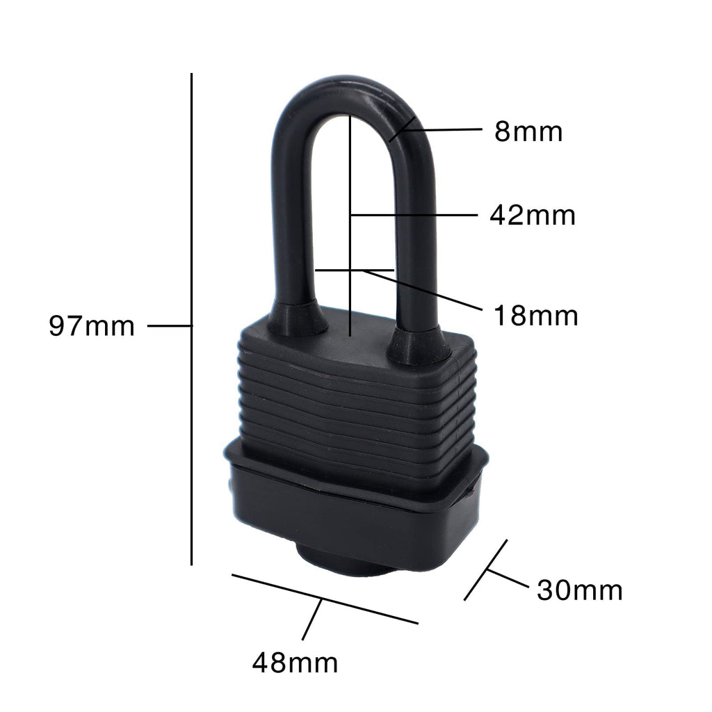 Waterproof Heavy Duty Laminated Steel Padlock Pack of 72 K929139