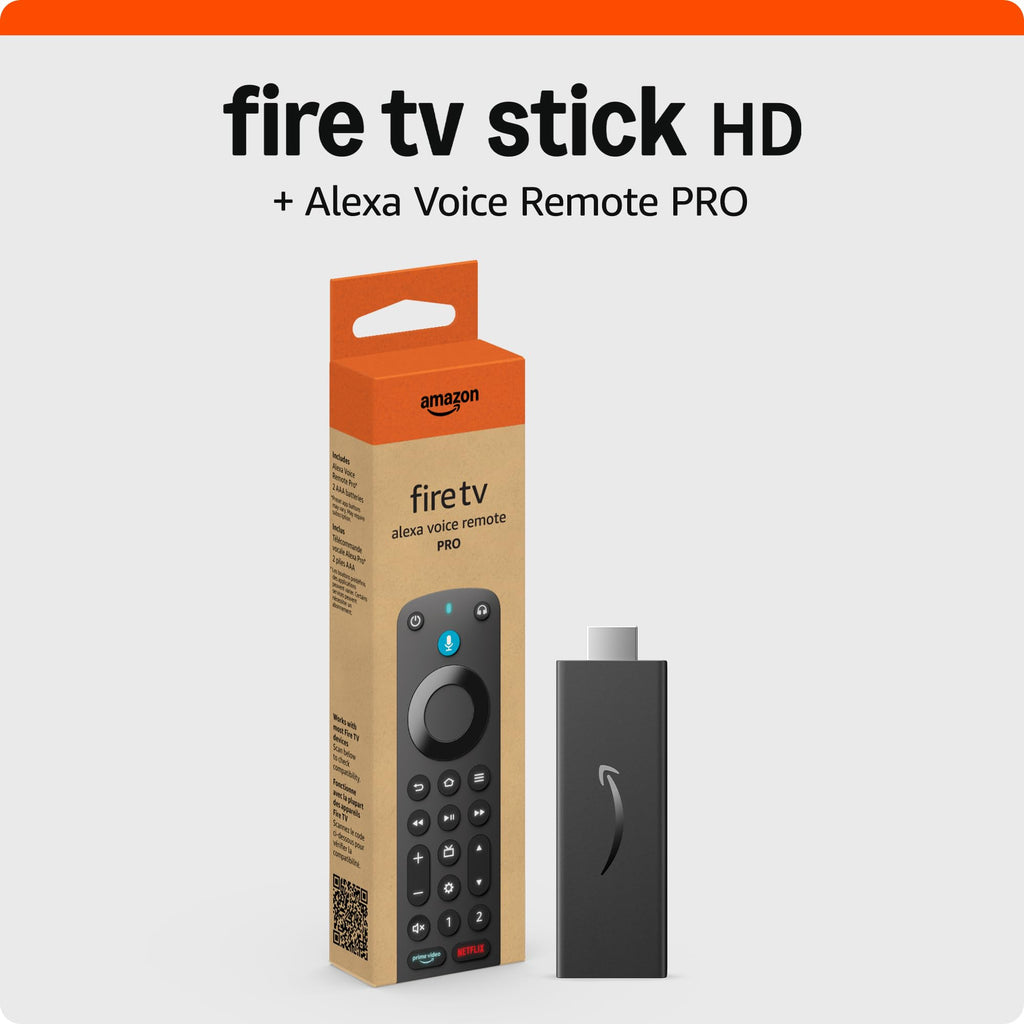 Fire TV Stick HD streaming device with Alexa Voice Remote Pro X218457