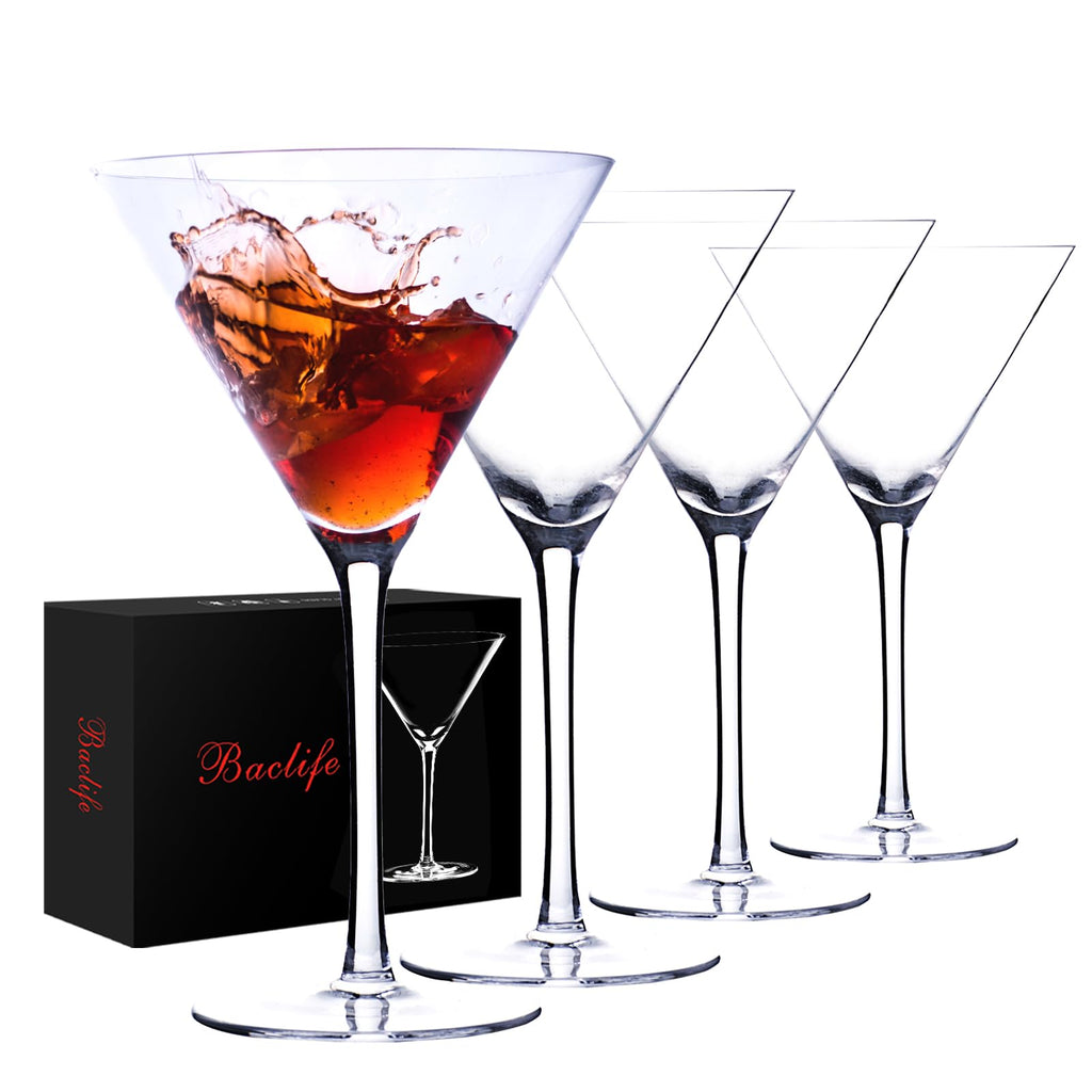 Martini Glasses Set of 4 Hand Blown 9.5oz O47283