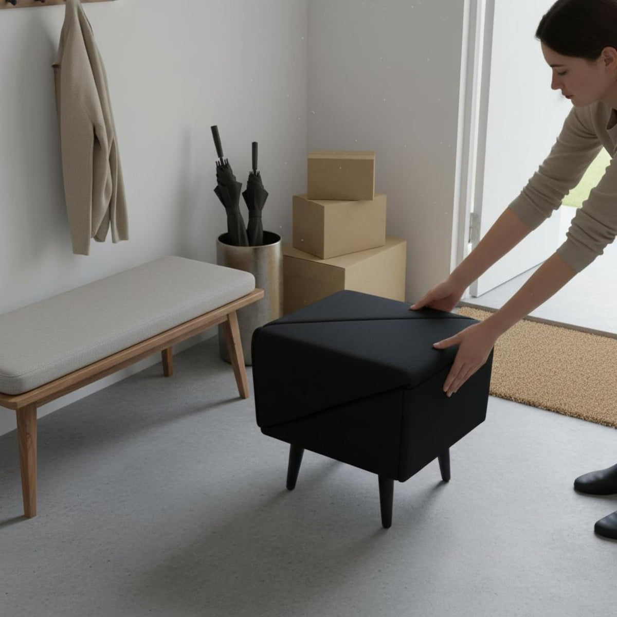 Foldable Non-Slip Wooden Dog Ramp B635