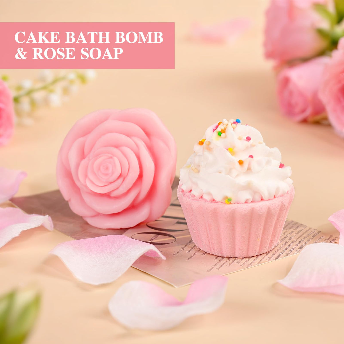 13PCS Spa Self Care Gift Basket Set Rose D361