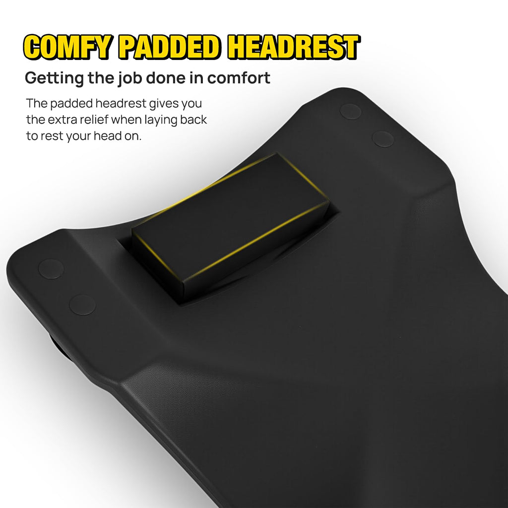 40" Mechanic Plastic Creeper with Padded Headrest F3728