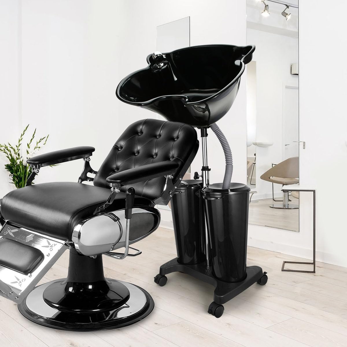 Portable Shampoo Bowl with Electric Pump A378