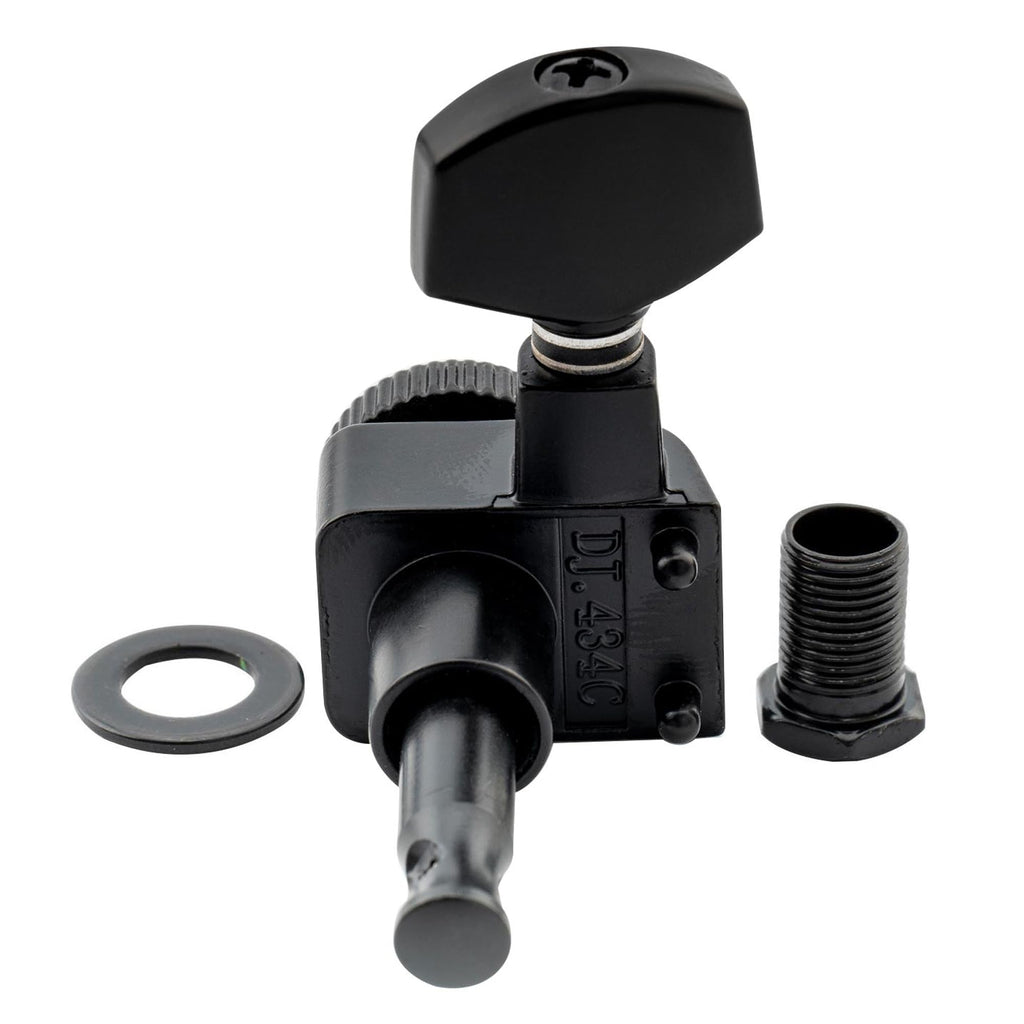 Black 6 Inline Locking Guitar Tuners Set J290