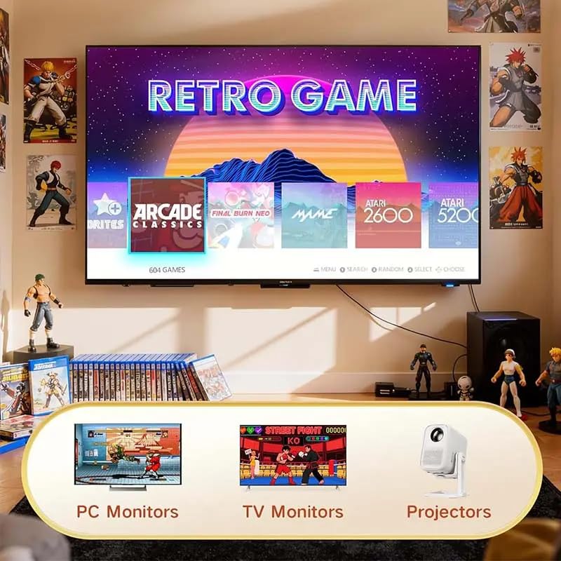 4K Wireless Retro Game Stick with 40000 Games and 26 Emulators K651
