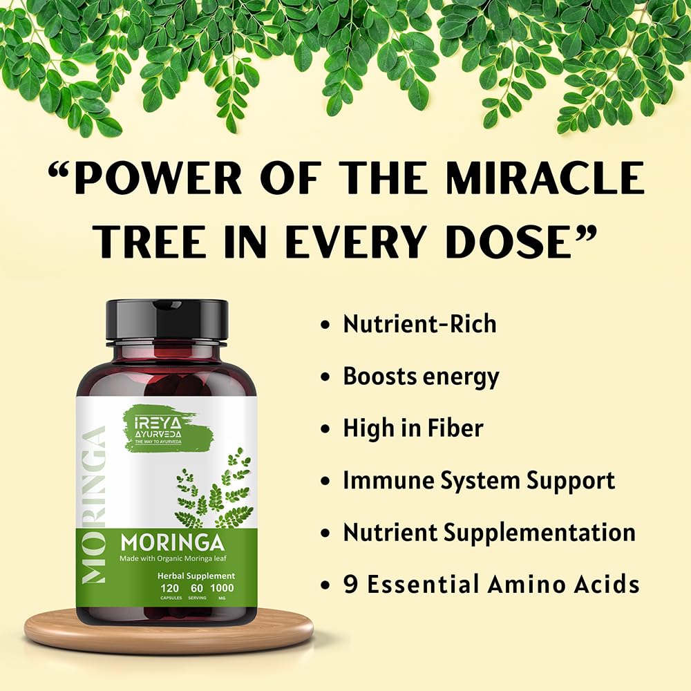 1000 mg Moringa Capsules A334385