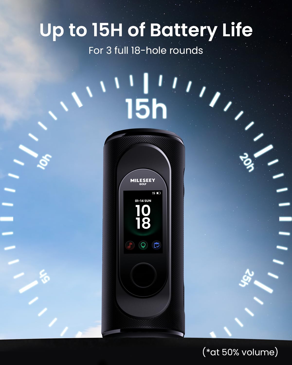 Golf GPS Speaker with 43K+ Courses U13569