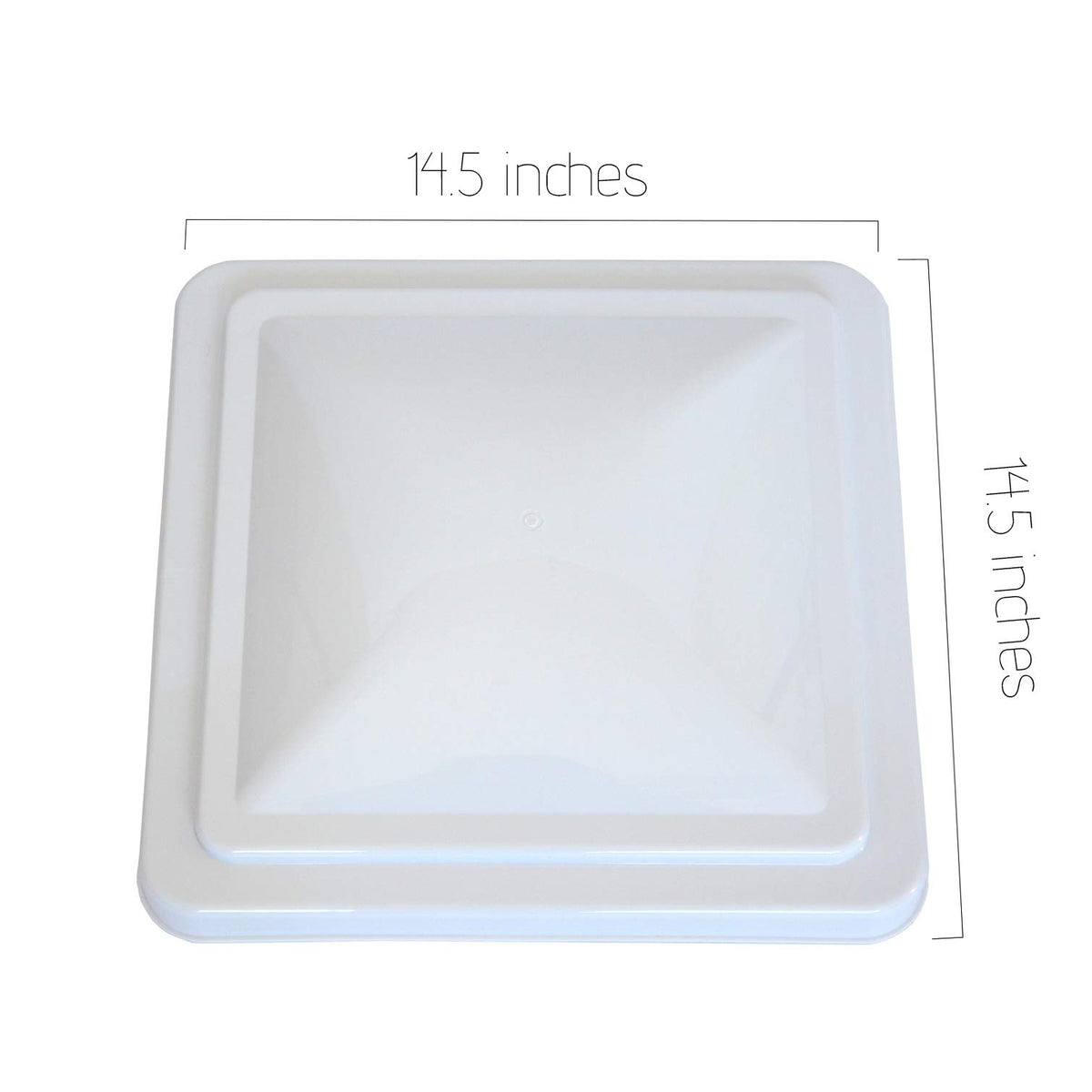 2 Pack 14 Inch White RV Roof Vent Cover A705792