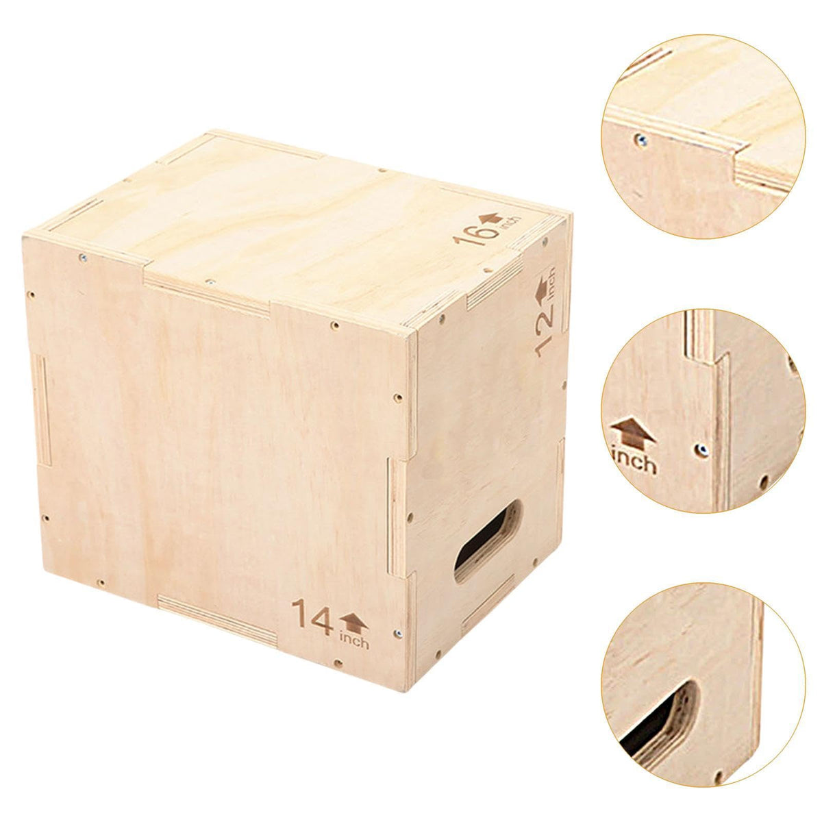 Wood Jump Box with Handles A23347