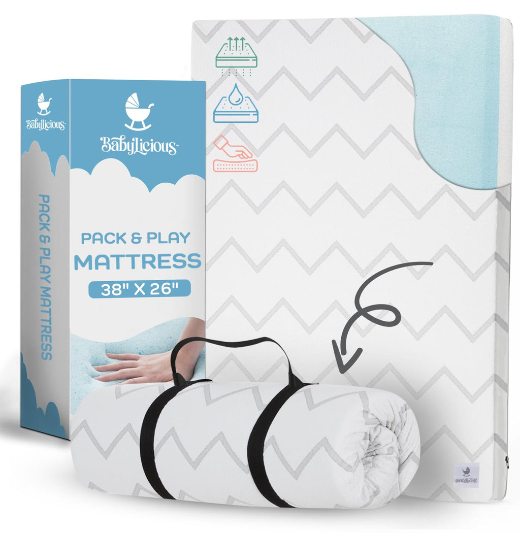 38" x 26" Waterproof Memory Foam Mattress Pad C25084