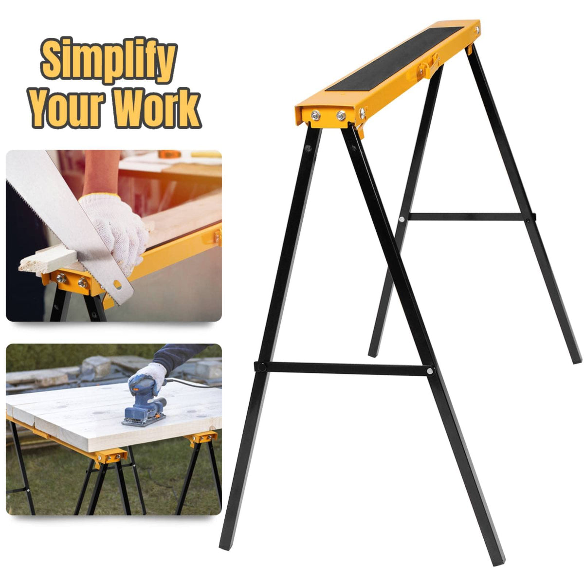 2 Pack Folding Heavy Duty Saw Horses A103