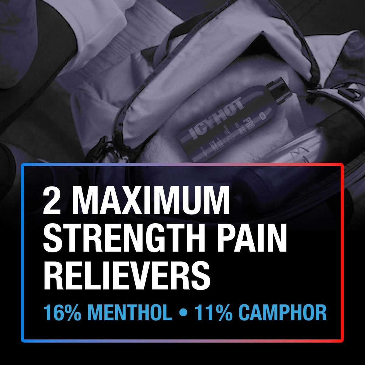 Pain Relief Dry Spray 4 oz with Menthol & Camphor Pack of 2 A4444