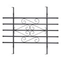 24 x 36 Inch Heavy Duty Iron Window Security Bars, Black 2 Pack R365