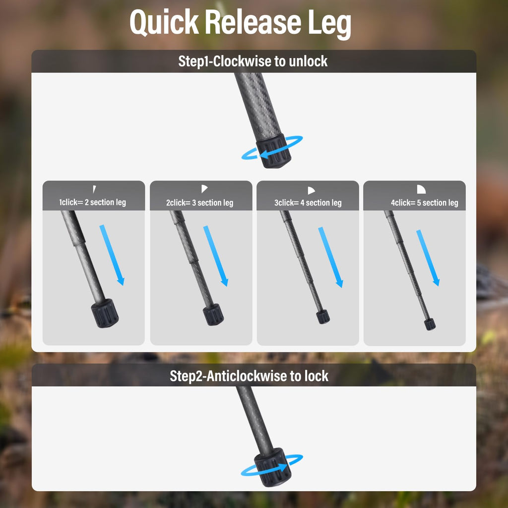 Carbon Fiber Tripod with Panoramic Fluid Head M67838