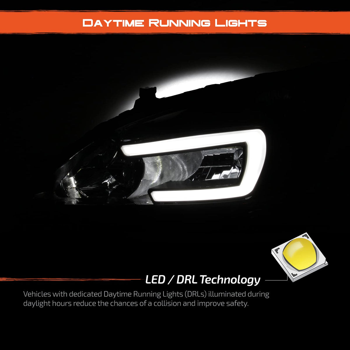 Black Headlights Pair X97712