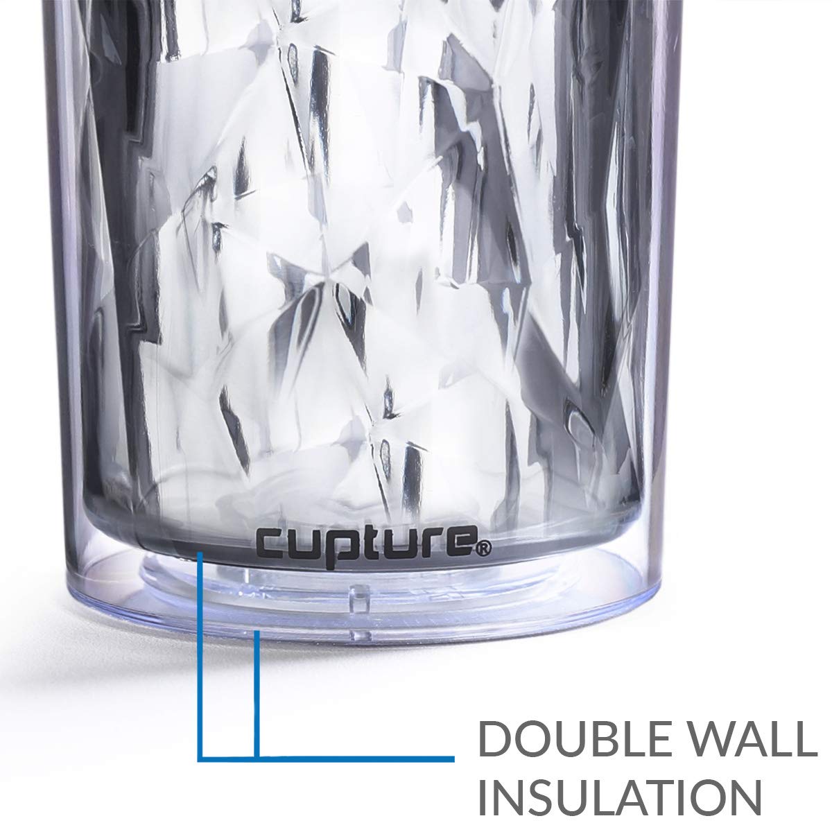 22 oz Clear Diamond Shake Tumbler Cup Y87716