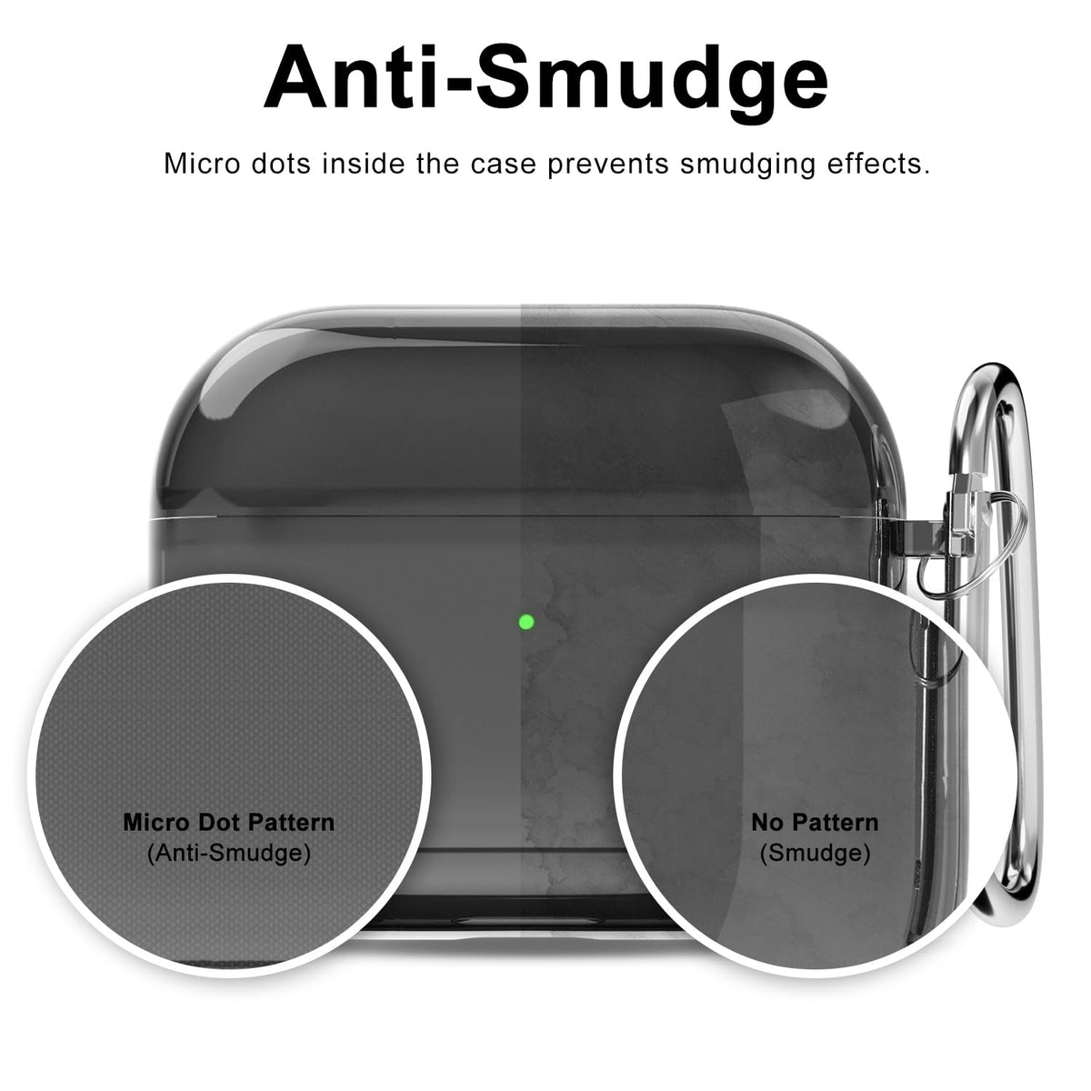 Clear Hard Plastic Airpods 3 Case with Keychain N49927